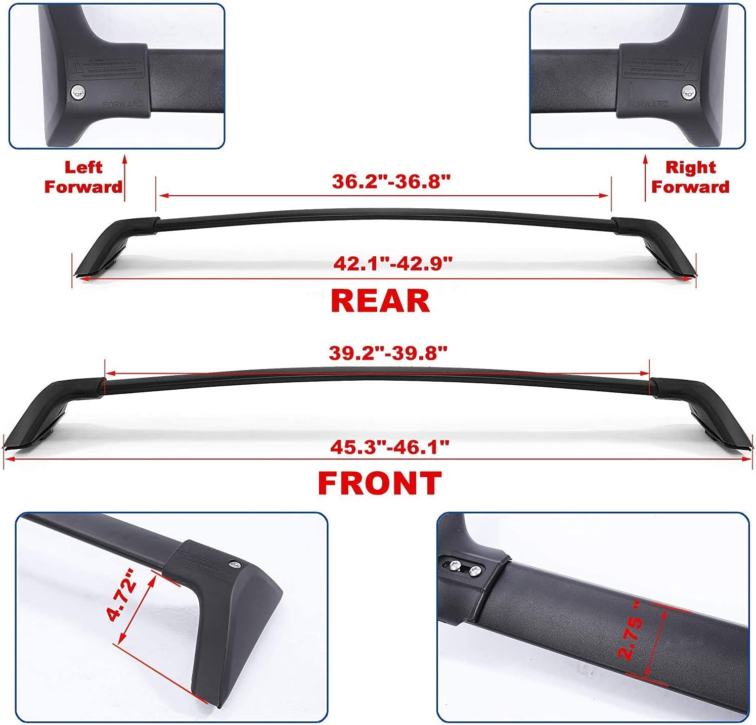 Roof Rack Cross Bars for Toyota RAV4 2019-2024 - OHMU