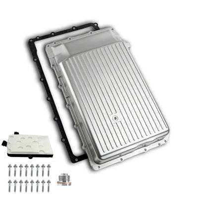 Upgraded Aluminum Transmission Oil Pan Kit with Filter & Gasket