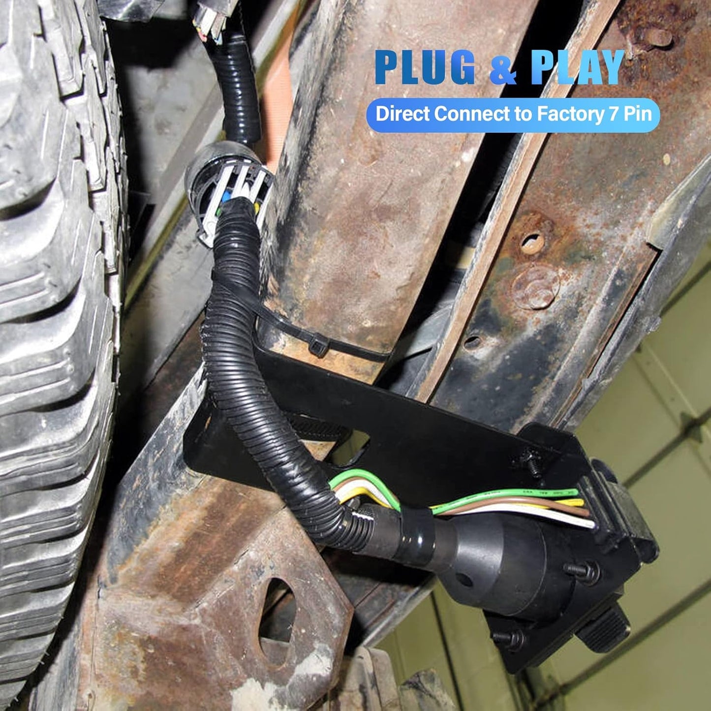 Multi-Tow 7/4 Pin Trailer Adapter for Ford/GM/Ram/Jeep - Dual-Output USCAR 7 Socket Required