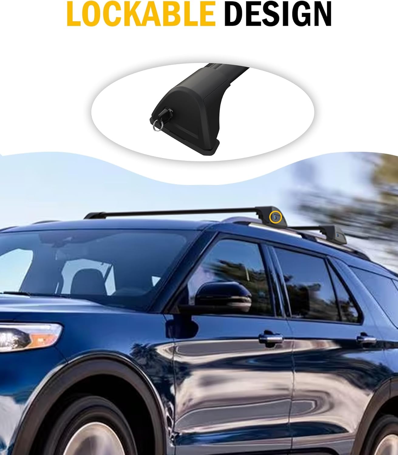 Cross Bars Roof Rack Rail Fit for Ford Explorer 2020-2025 - OHMU