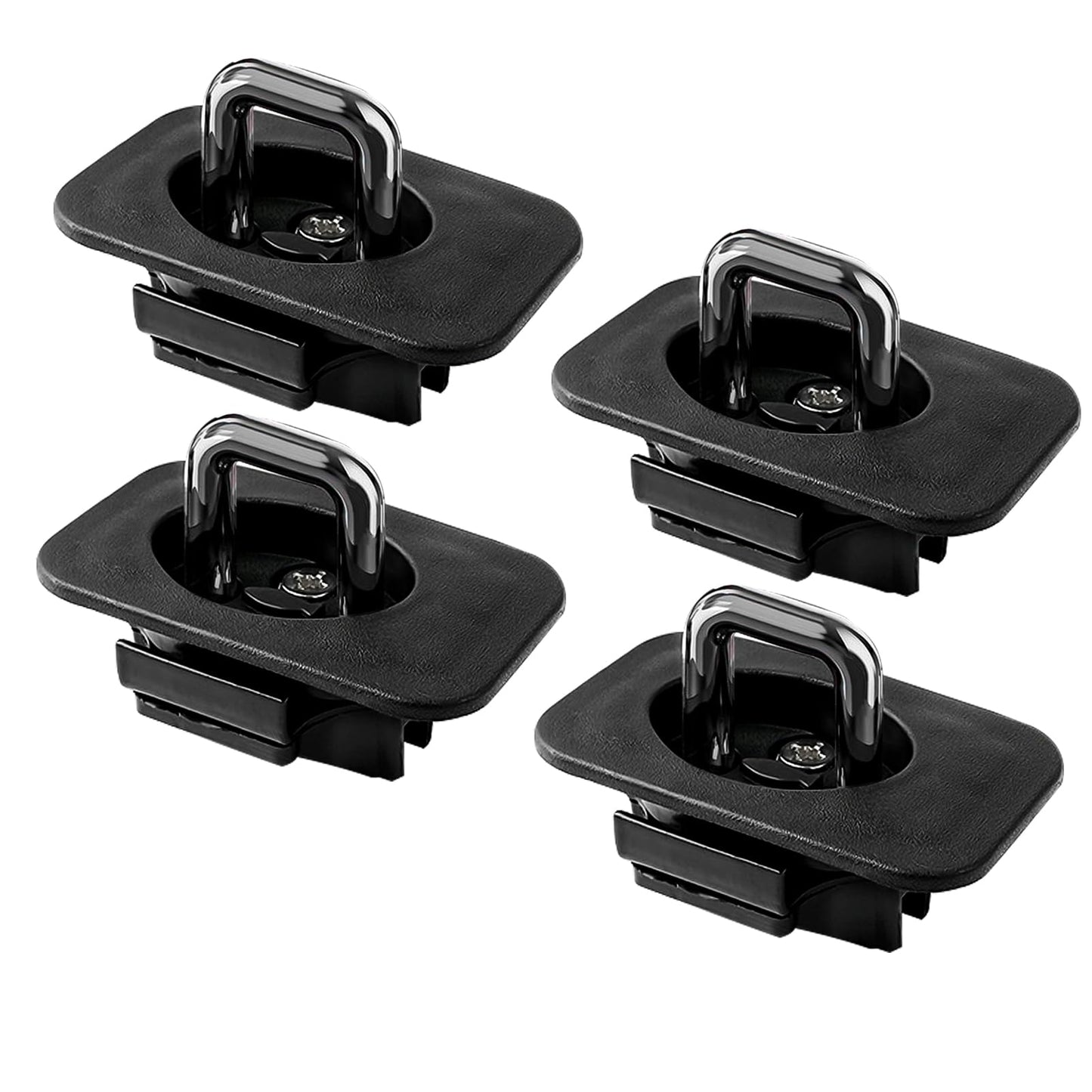 Retractable Truck Bed D-Ring Anchors, 3000LBS, 4PCS