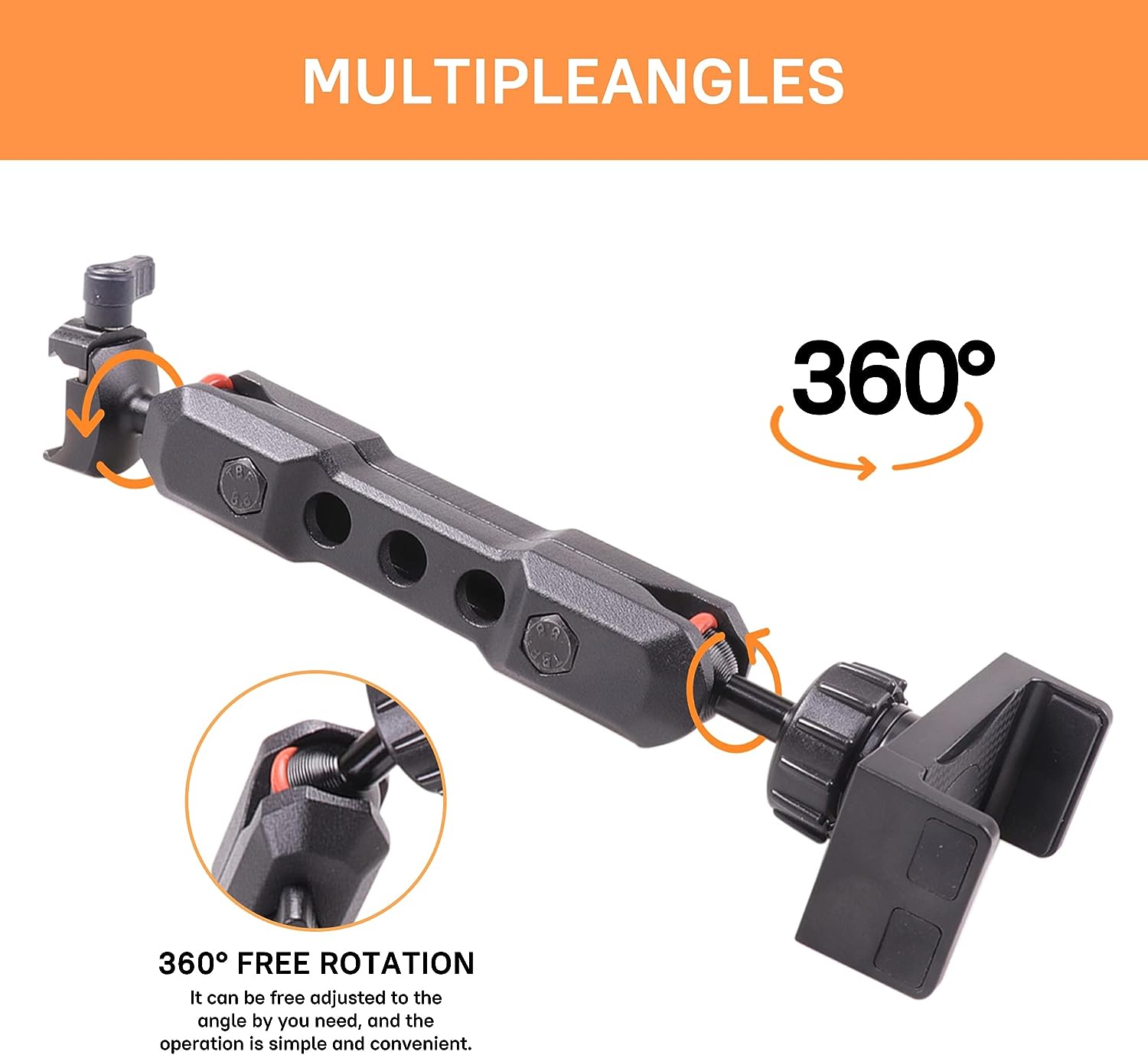 Bronco Phone Holder Mount with Picatinny Rail with Locking Action Camera 2021-2023 - OHMU
