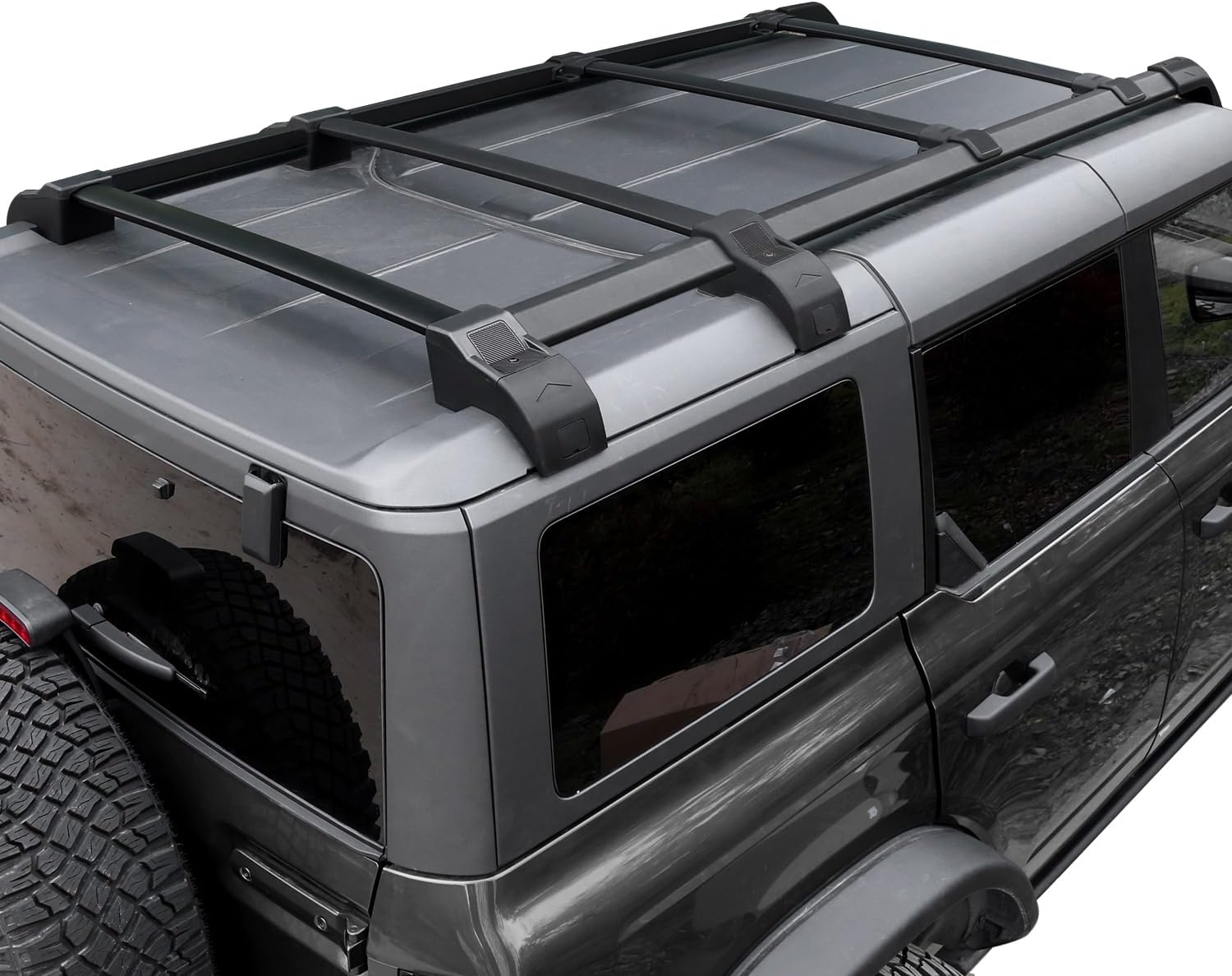 Roof Rack Cross Bars for Ford Bronco 4 Door 2021-2025 Roof Luggage Carrier Roof Rails Cross Bars (Not for 2.7L Badlands and Bronco Sport)