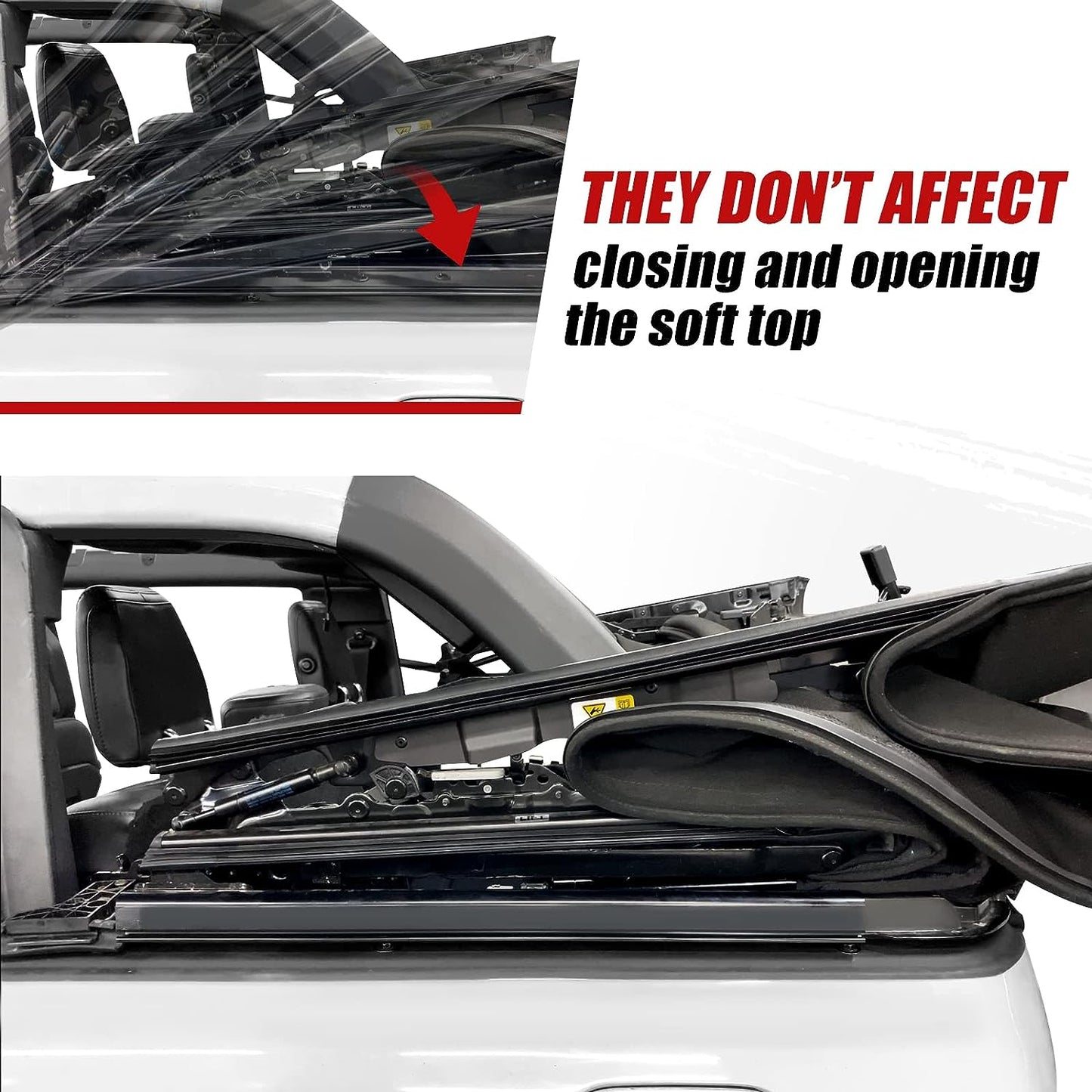 Cargo Shelf Side Covers for Ford Bronco 2021 2022 2023 4-Door Soft Top