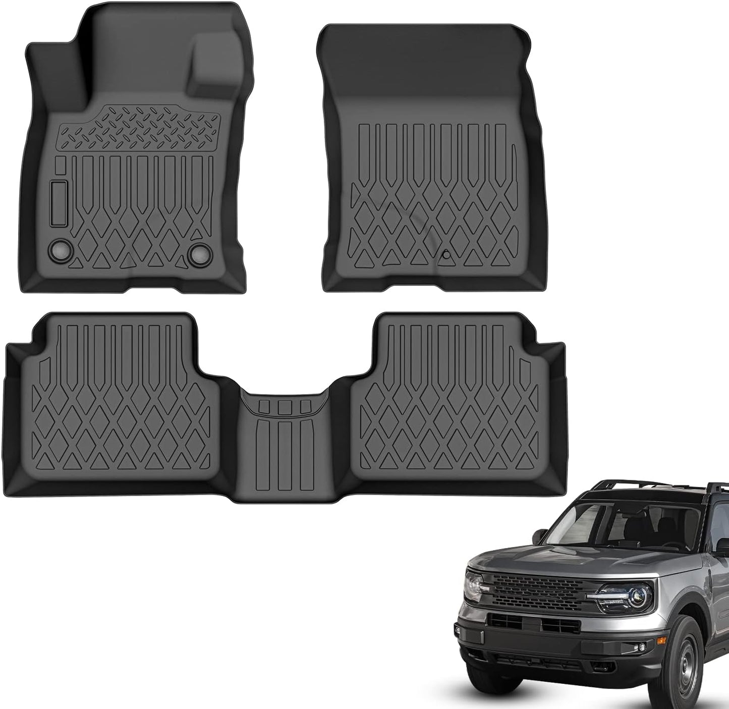 TPE Floor Mats for Ford Bronco Sport 4-Door 2021 2022 2023 - OHMU