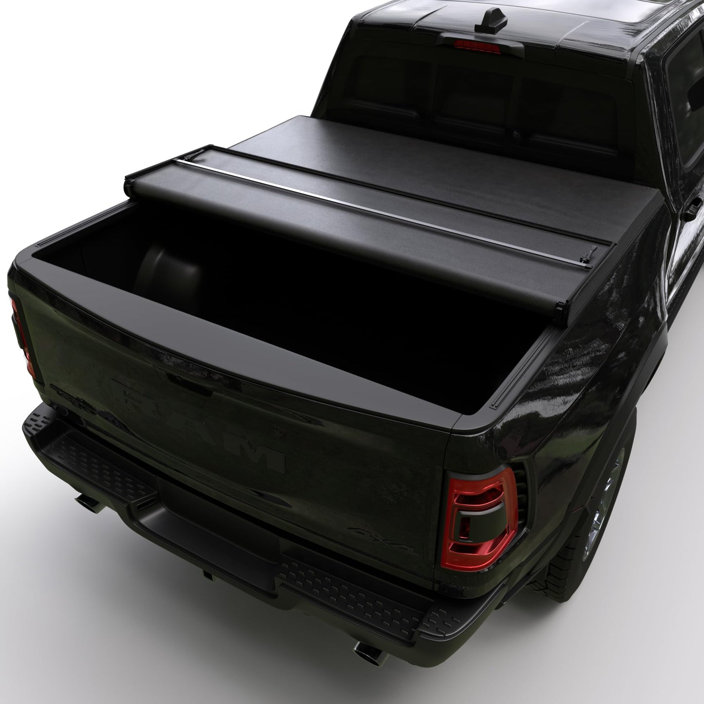 Hard Tri-Fold Truck Bed Tonneau Cover Compatible with 2009-2026 Dodge Ram 1500 & 2500