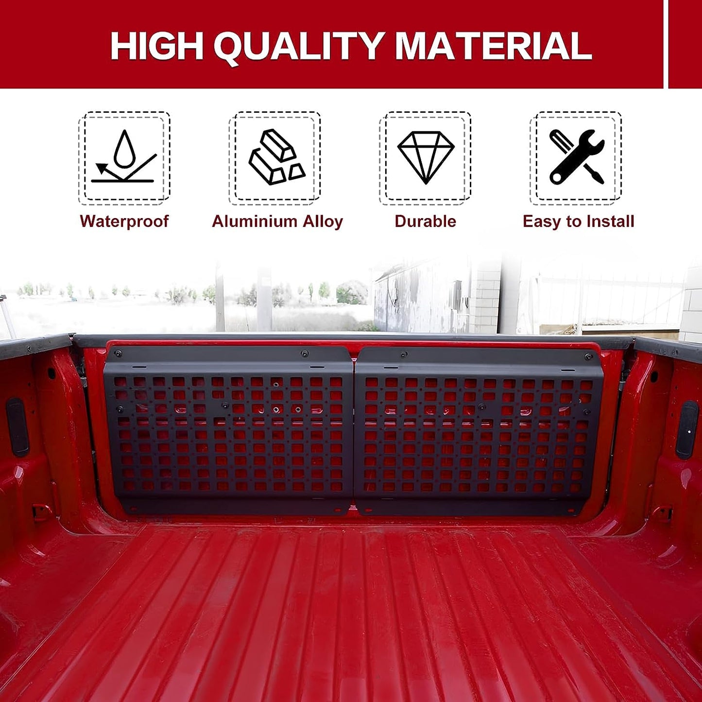 2019-2023 Ram 1500 Bed Tailgate Storage Molle Panel