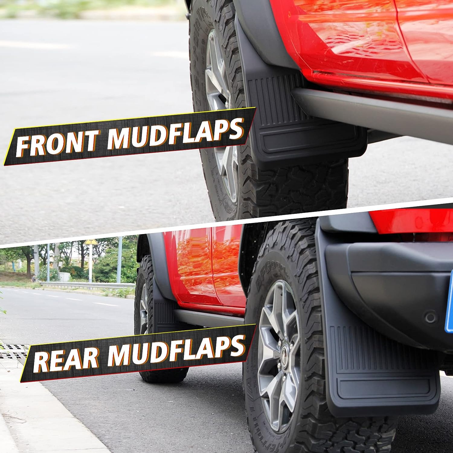 Mud Flaps Compatible with Ford Bronco 2021 2022 2023 2024 - OHMU