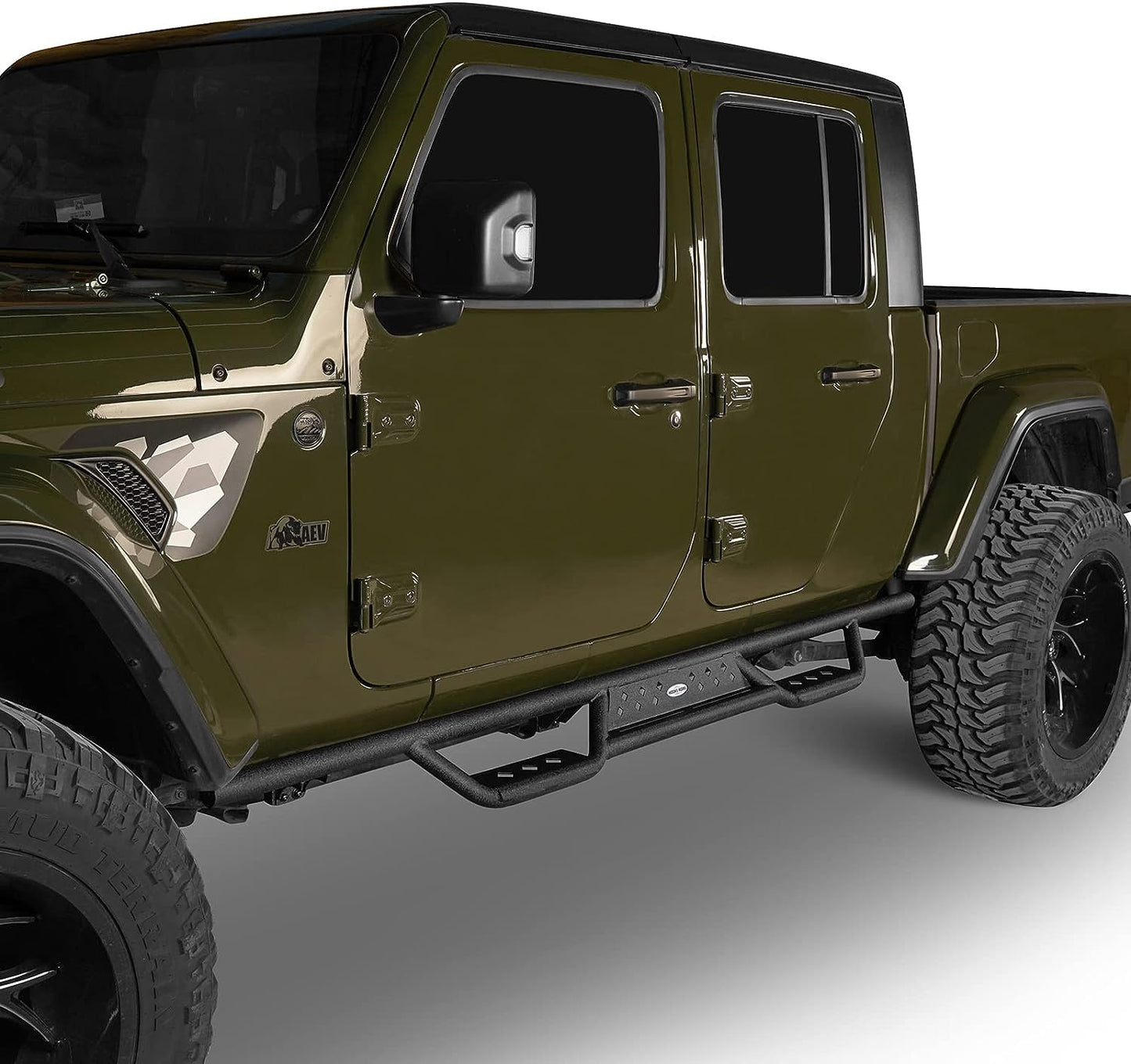 6.9" Drop Down Side Step Bars Running Boards for Jeep Gladiator JT 2020 2021 2022 2023 2024 - OHMU