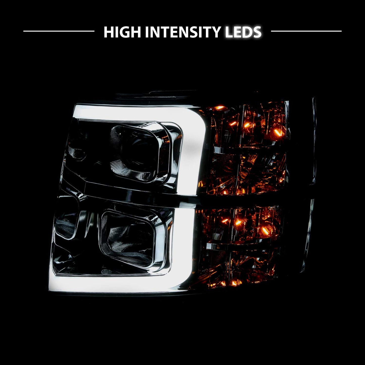 For 2007-2013 Chevy Silverado 1500/07-14 2500HD 3500HD Led, Halogen - OHMU