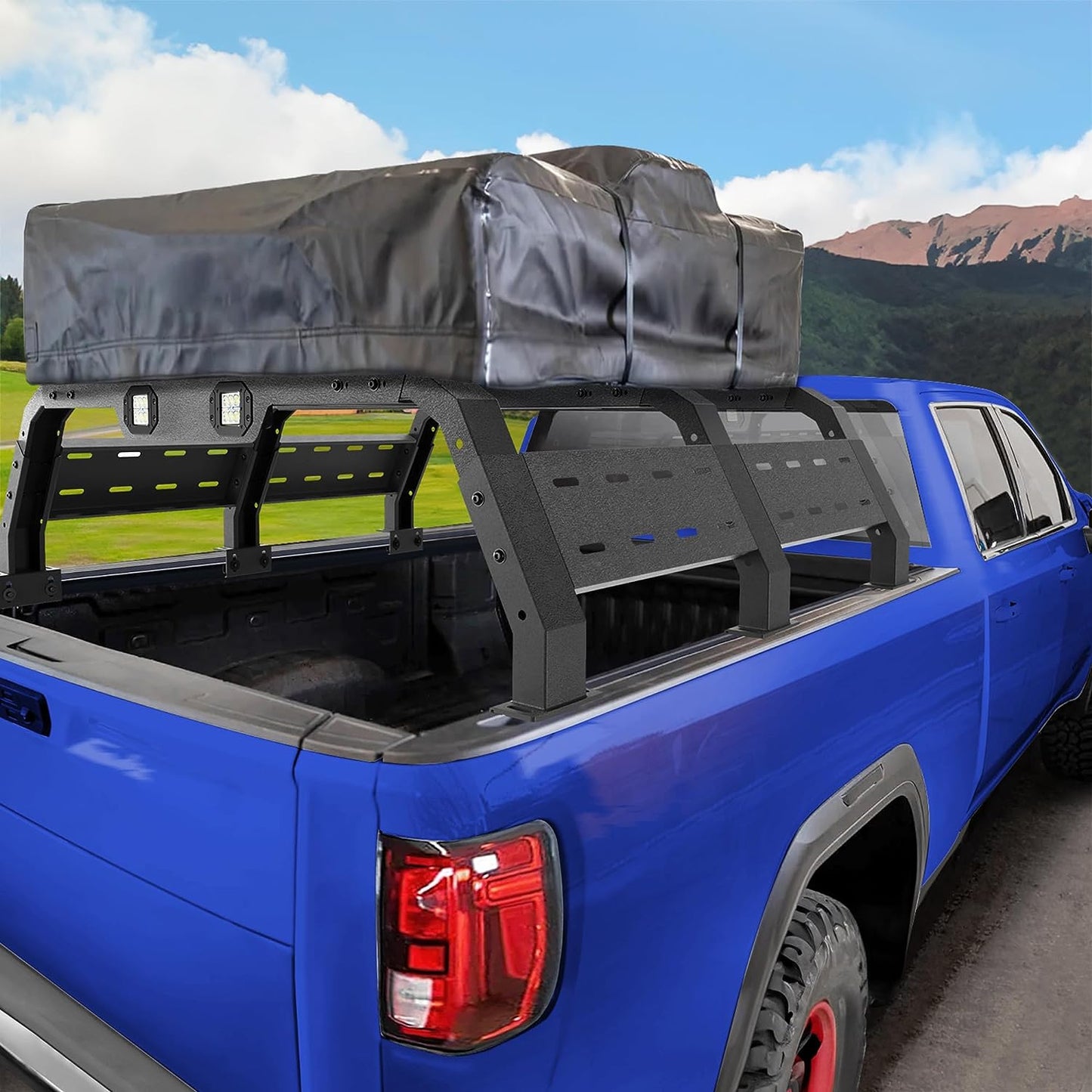 Truck Bed Rack No-Drill Cargo Rack for Dodge Ram 1500,Silverado 1500,Ford F150,Toyota Tundra