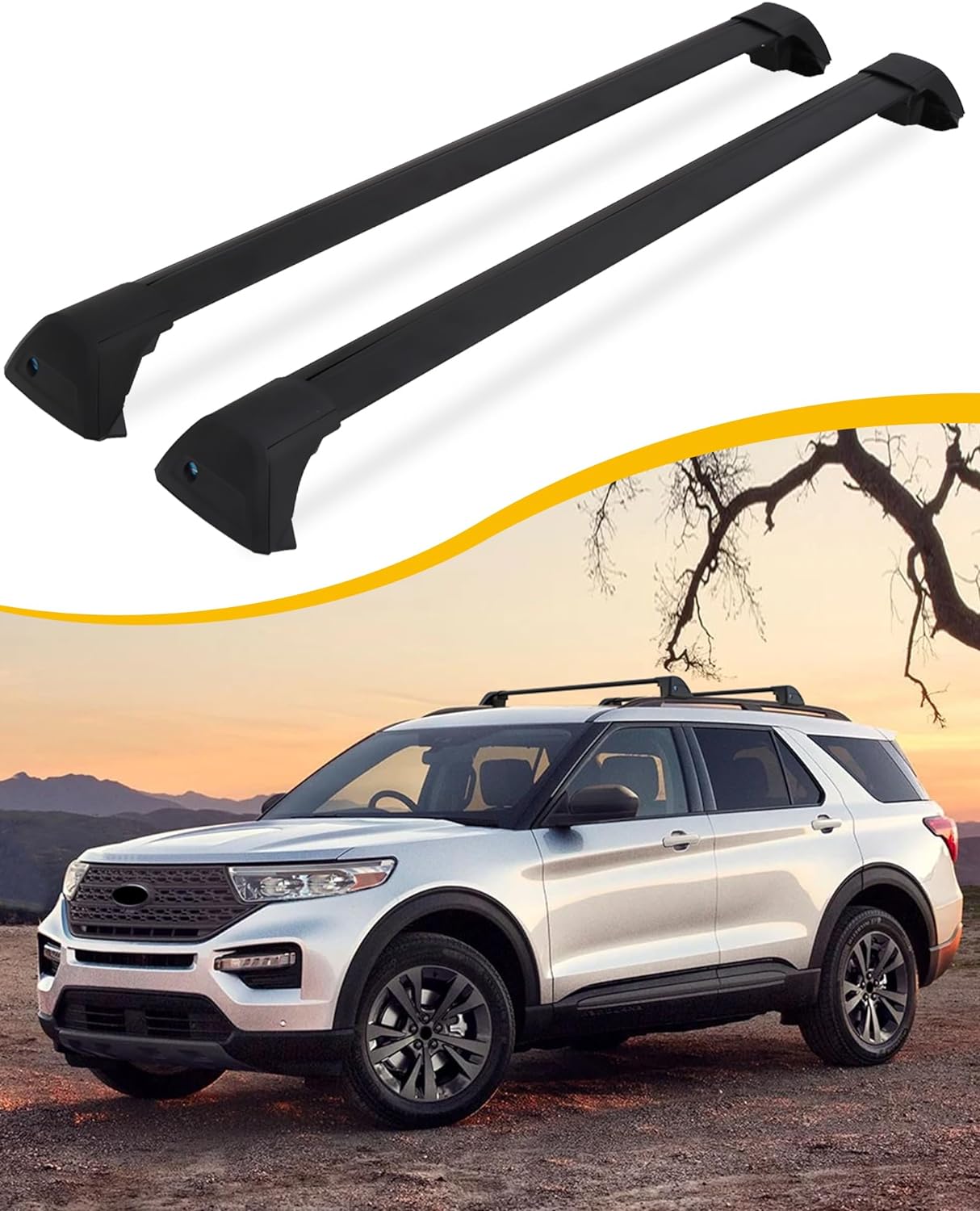Cross Bars Roof Rack Rail Fit for Ford Explorer 2020-2025 - OHMU