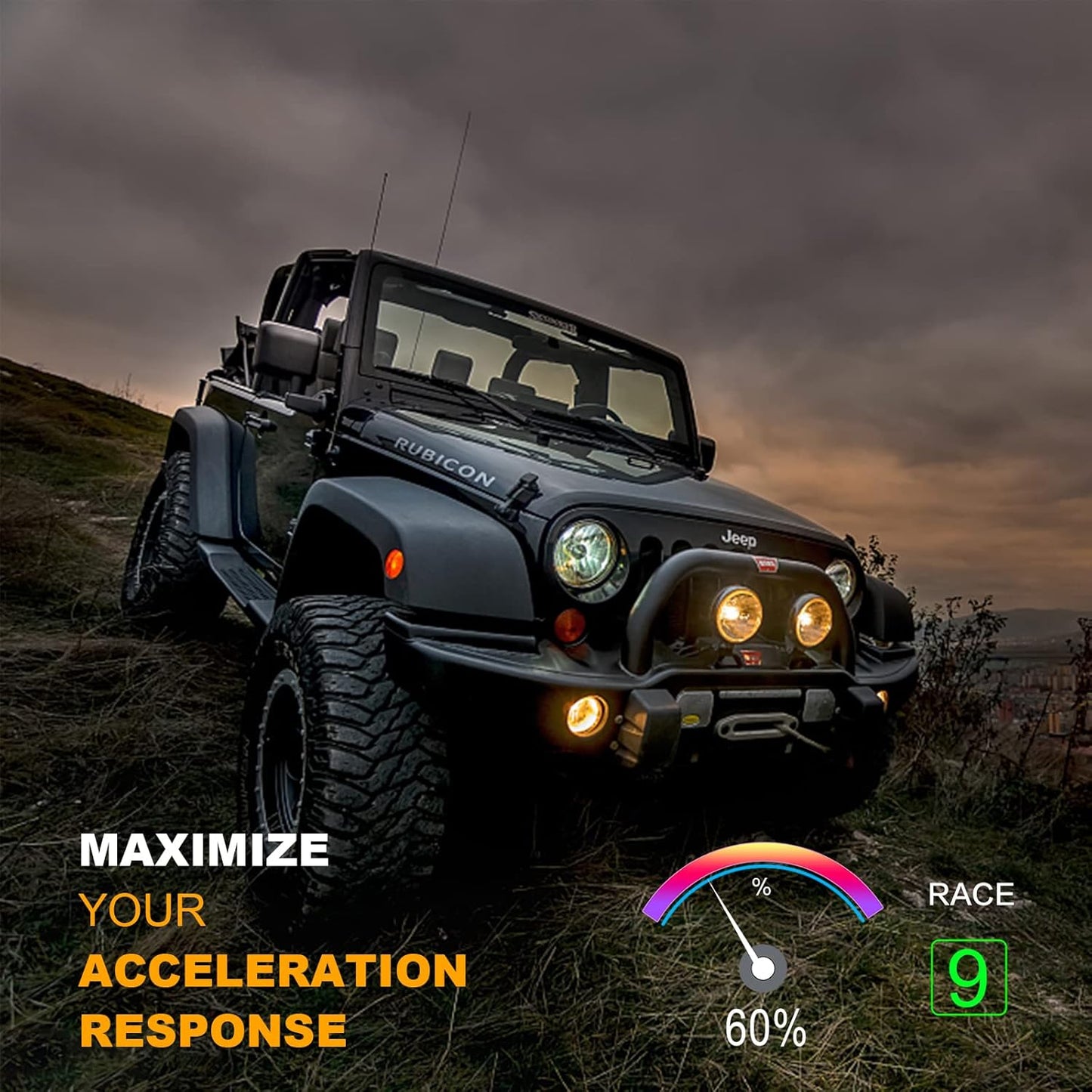 Throttle Response Controller 9 Drive Modes Smart Electronic Racing Accelerator Compatible with Ford F150 F250 Raptor Fusion Focus Grand Mondeo Mustang Ranger Transit Mazda 5 6 BT-50 CX-9 (861-Upgrade)