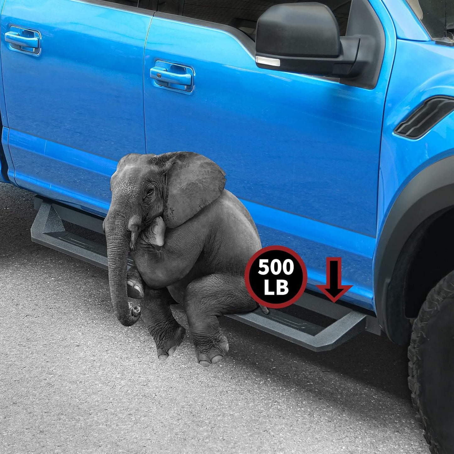 Drop Side Steps for 2019-2024 Chevy Silverado/GMC Sierra 1500, 2020-2024 Silverado/Sierra 2500HD 3500HD Crew Cab - OHMU