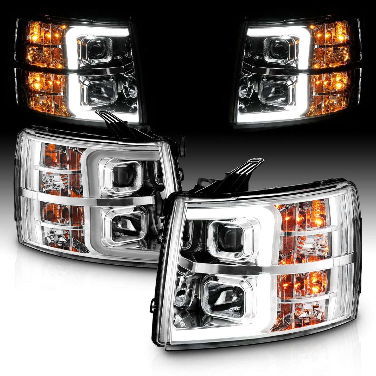For 2007-2013 Chevy Silverado 1500/07-14 2500HD 3500HD Led, Halogen - OHMU
