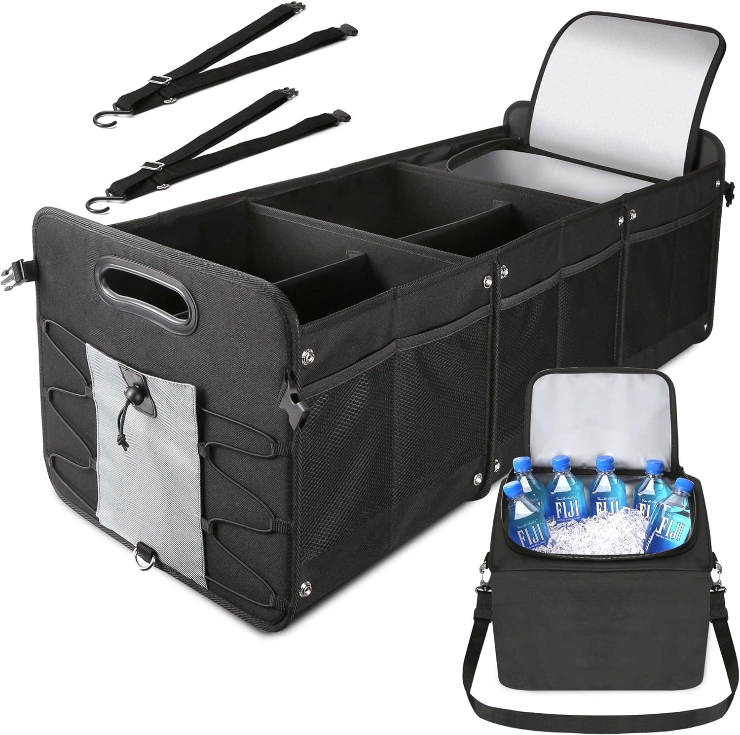 Upgraded Large Trunk Organizer with Removable Cooler Bag - OHMU