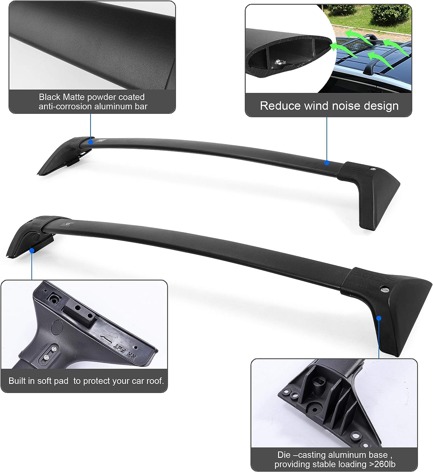 Roof Rack Cross Bars for Toyota RAV4 2019-2024 - OHMU