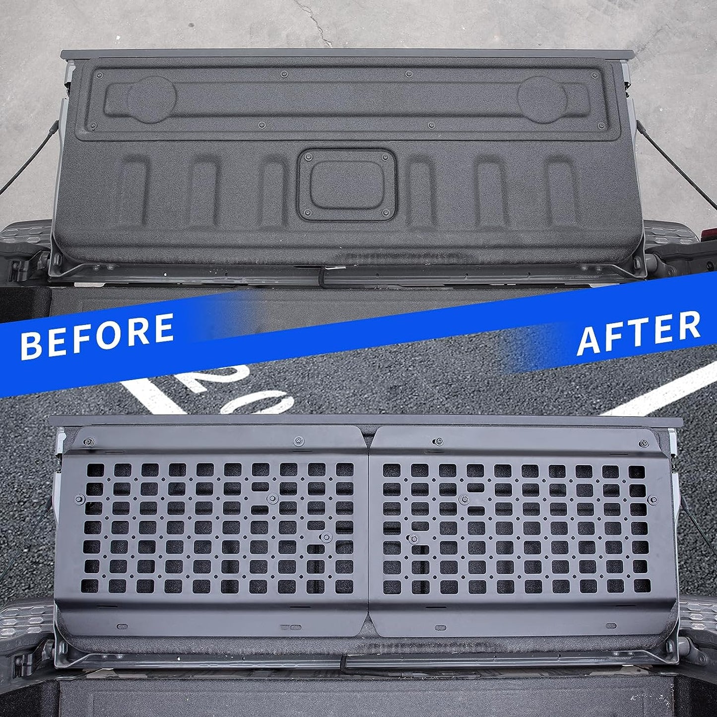 Fit 2020-2023 Jeep Gladiator JT Tailgate Molle Panel