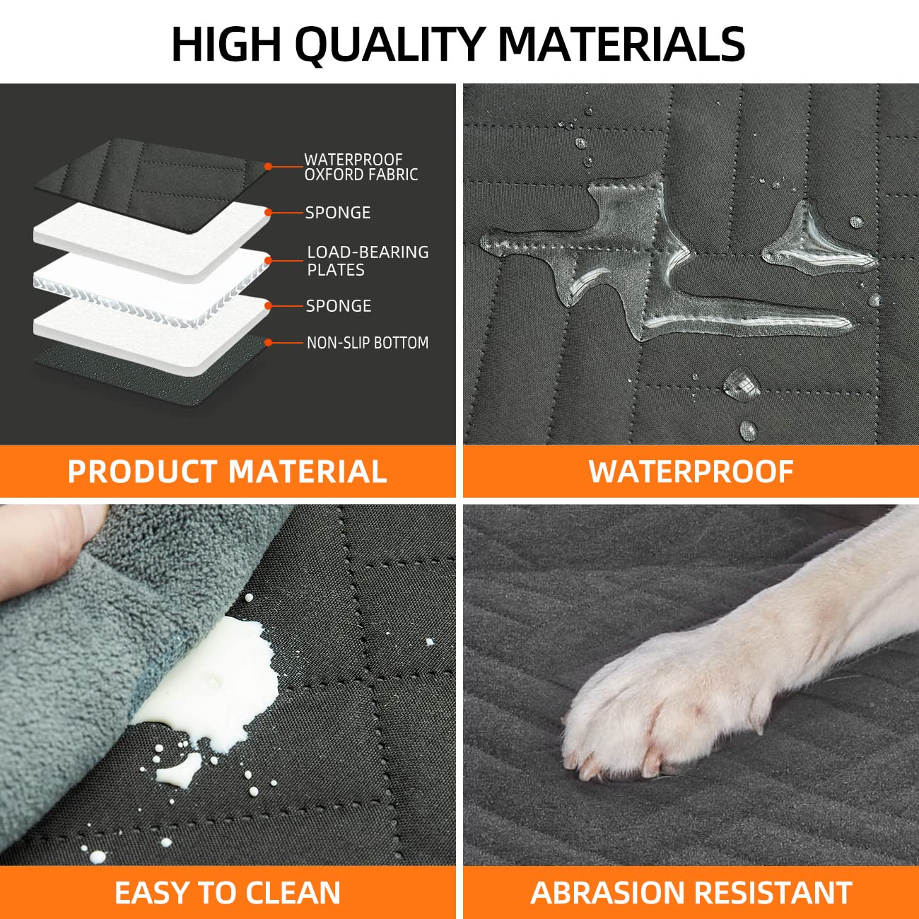 Back Seat Extender ,Dog Car Seat Cover, Camping Air Mattress, Hammock Travel Bed,Non Inflatable Car Bed Mattress for Car SUV Truck - OHMU