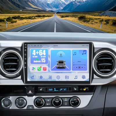 10'' Android 15 Car Stereo for Toyota Tacoma, with CarPlay/Android Auto & GPS