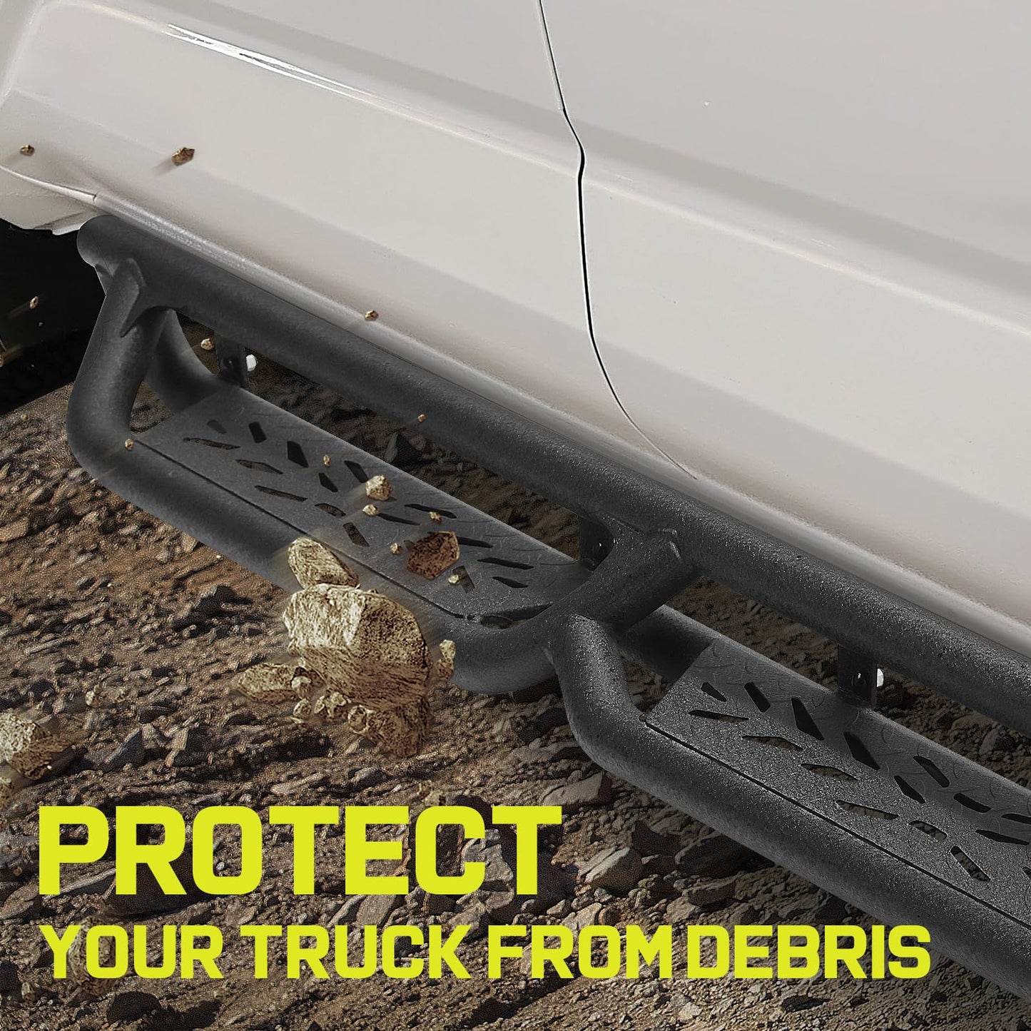 Running Boards Compatible with 2019-2025 Dodge Ram 1500 Crew Cab(Excl. Classic Model/Ram 2500 3500)
