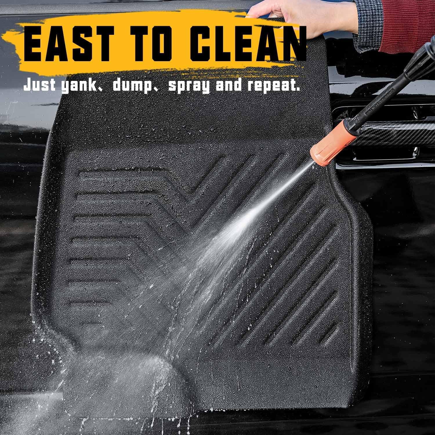 Floor Mats for Ford Bronco Sport 2022-2025, TPE Car Floor Liners for Bronco Sport, 1st & 2nd Row Bucket Seat Broryan