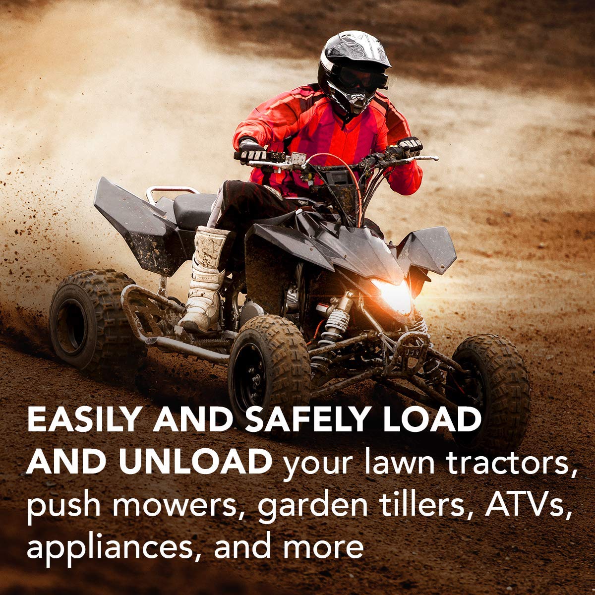 Aluminum Tri-Fold Ramp with Treads—1,500lb Capacity/500lb per Section, 50” W x 76” L - OHMU