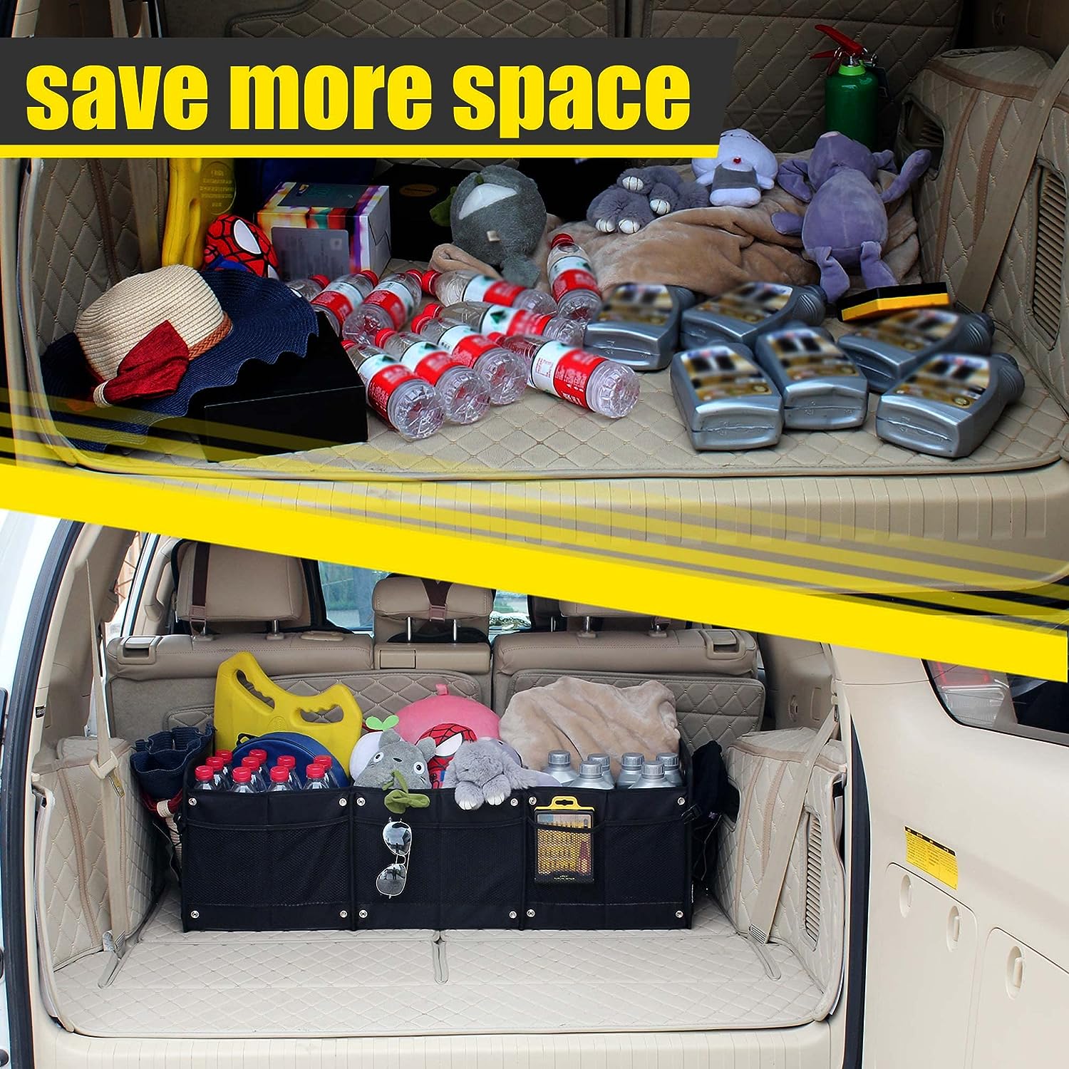 Upgraded Large Trunk Organizer with Removable Cooler Bag - OHMU