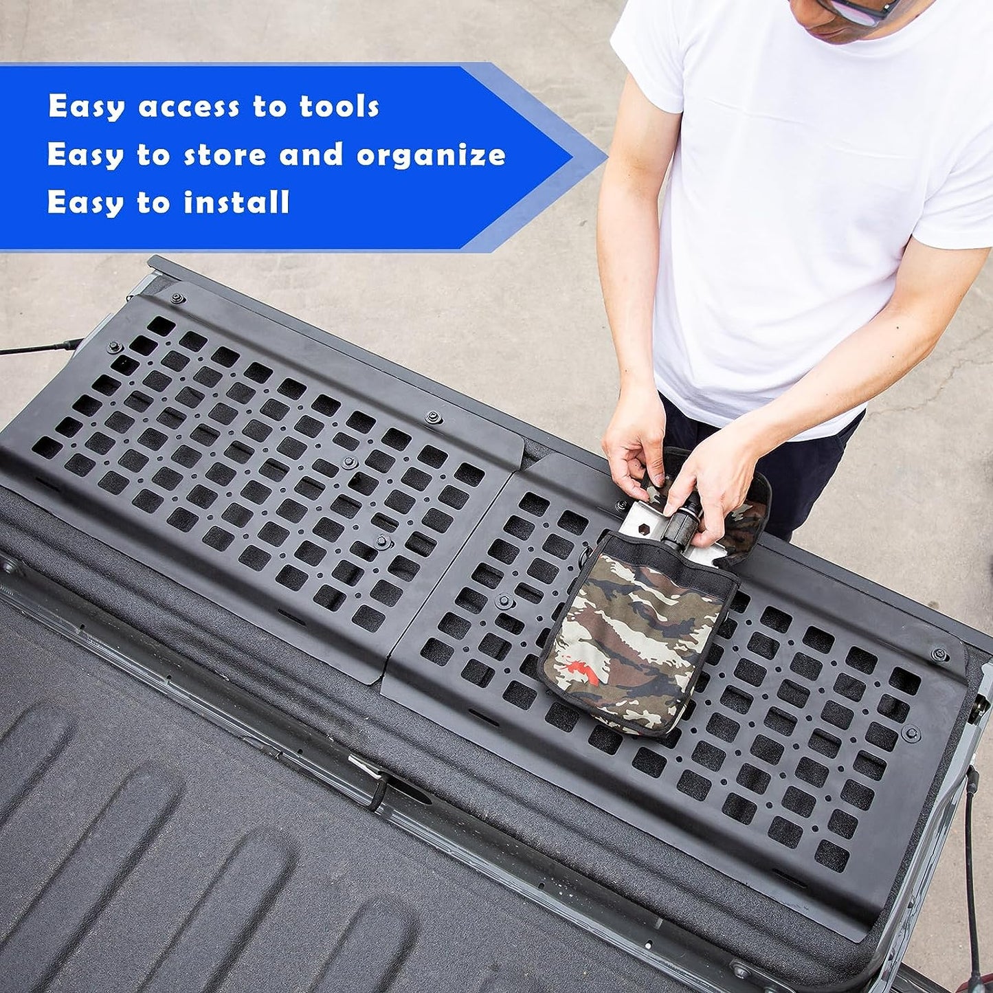 Fit 2020-2023 Jeep Gladiator JT Tailgate Molle Panel