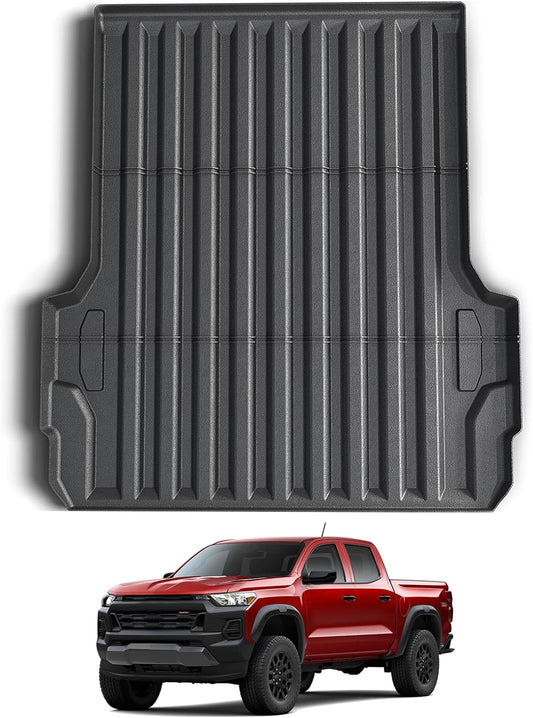 5FT Truck Bed Mat with Raised Edge for 2023 2024 Chevy Colorado/GMC Canyon Accessories