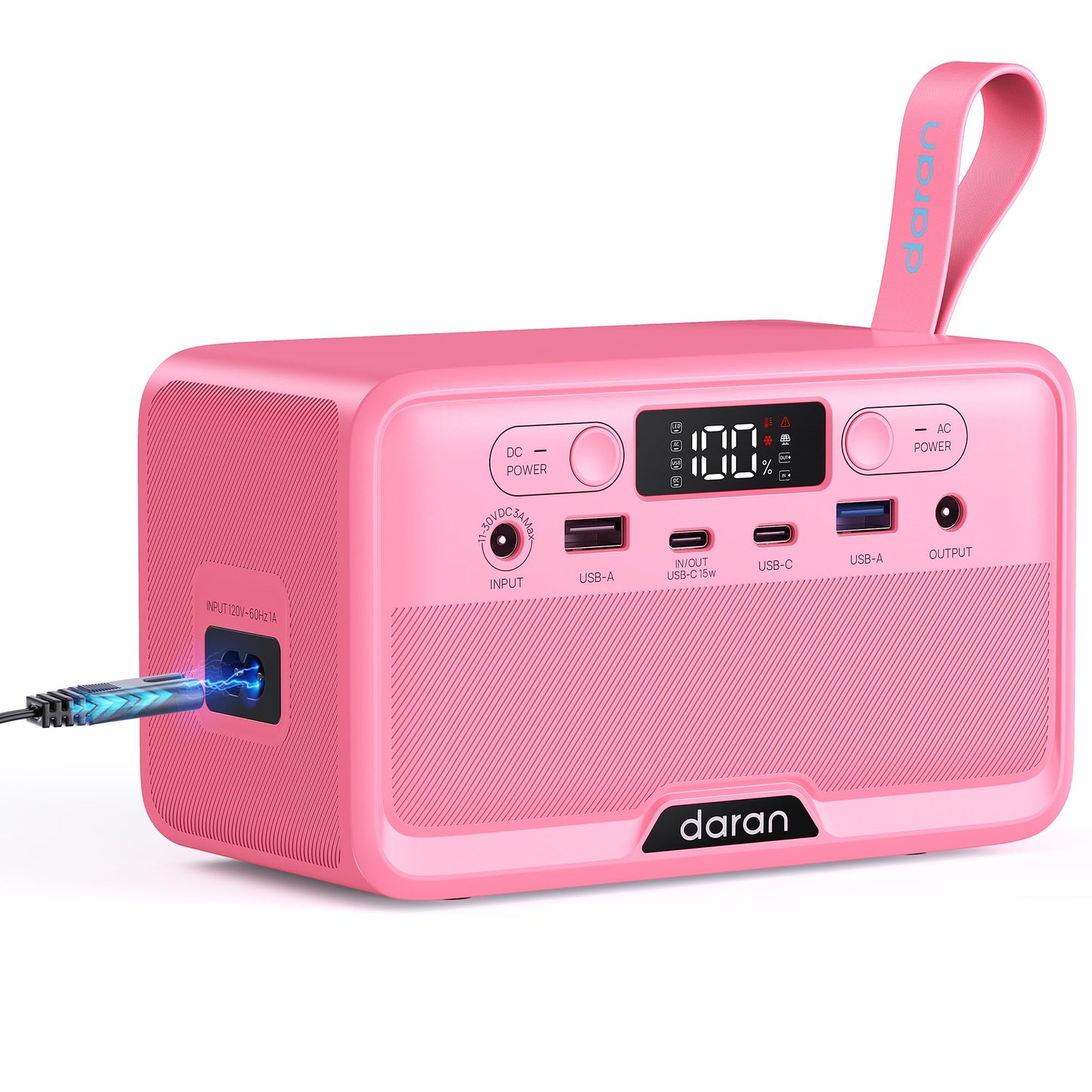 Portable Power Station 28,000mAh LiFePO4 Battery 100W(200W Peak) Solar Power Bank, Portable Charger Small Generator with AC Outlets & PD Fast Charging for Home/Laptop/Camping(Solar Panel Optional)
