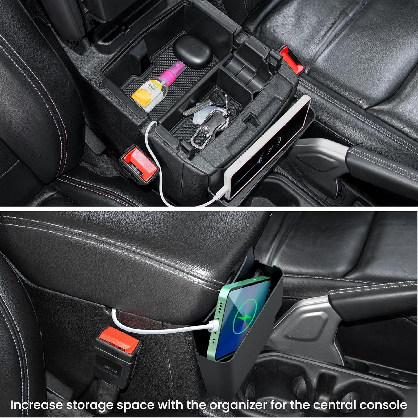 4PCS Center Console Organizer for Jeep Wrangler JL & Gladiator JT (2018-2026)