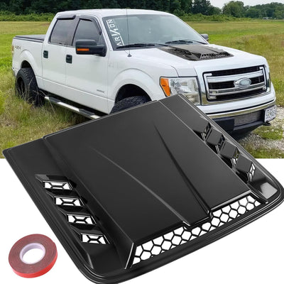 Universal Hood Scoop Hood Vents For Trucks Compatible with Dodge Ram 1500 2500 F150 F250 F350 Toyota Tundra GMC Sierra 1500 2500 Jeep Wrangler