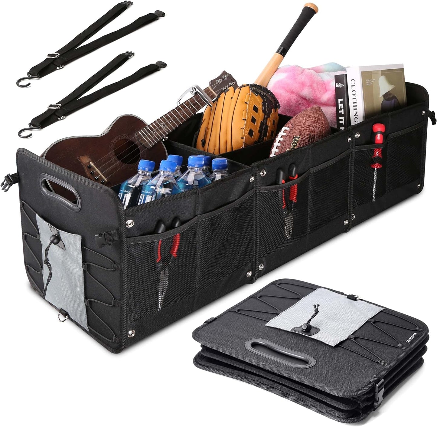 Upgraded Large Trunk Organizer with Removable Cooler Bag - OHMU