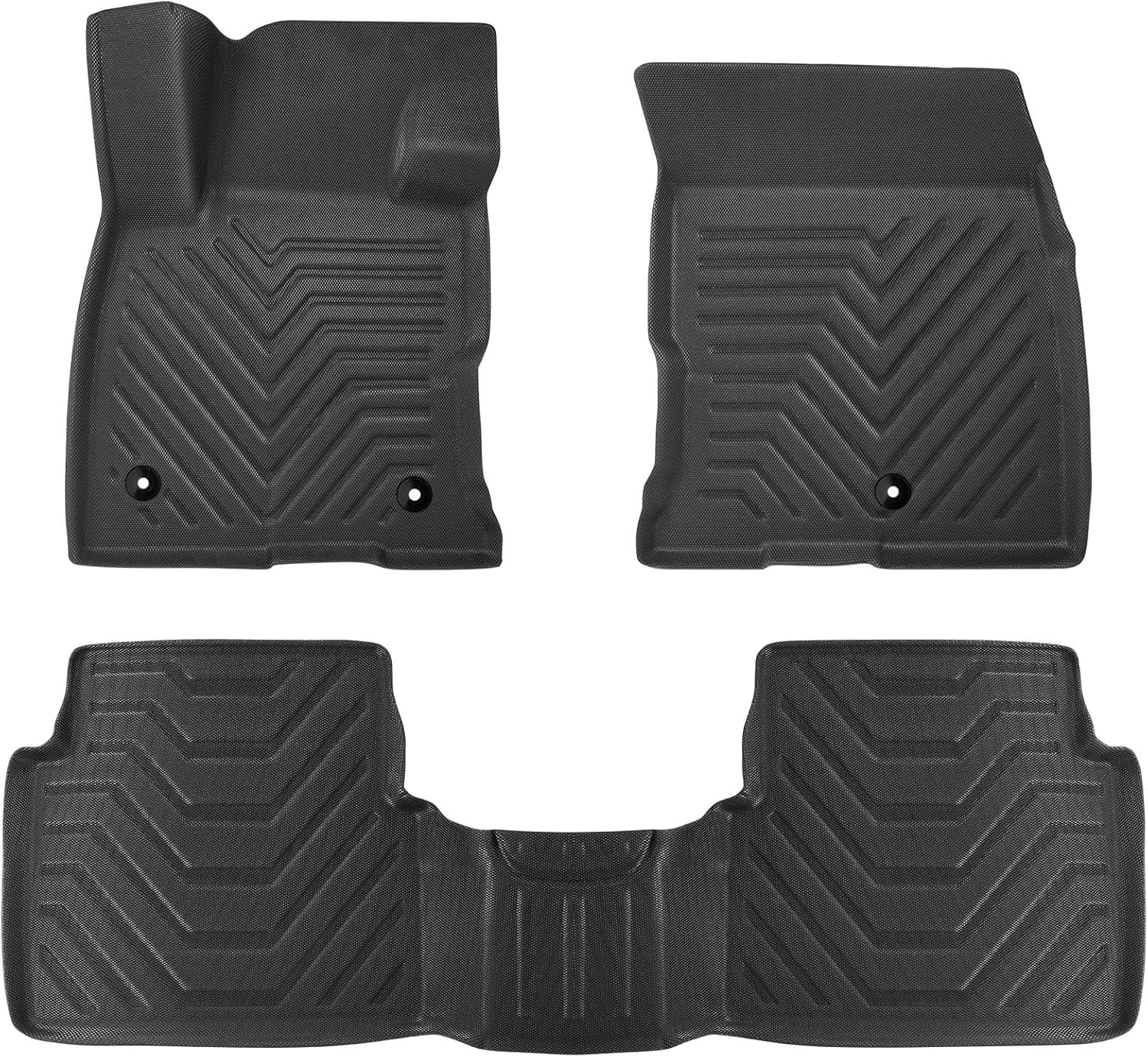 Floor Mats for Ford Bronco Sport 2022-2025, TPE Car Floor Liners for Bronco Sport, 1st & 2nd Row Bucket Seat Broryan