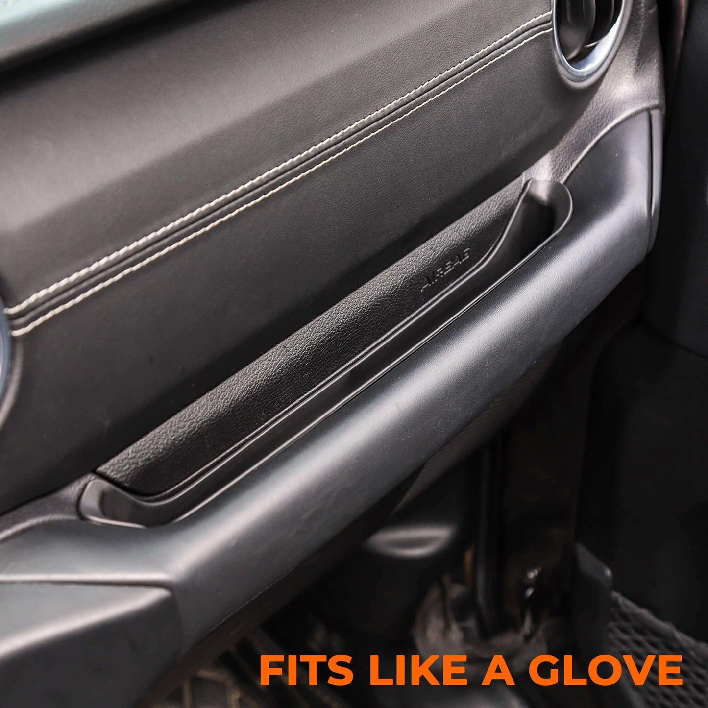 Grab Handle Storage Tray for 2018-2023 Jeep Wrangler JL & Gladiator JT (Black)