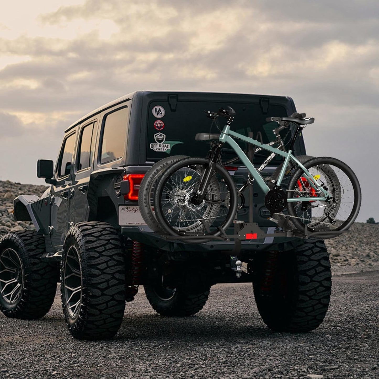 Hitch Bike Rack,Wobble Free Smart Tilting Folding Bicycle Car Racks for Standard,Fat Tire E-Bike Rack for Tow Hitch, 2-Bike 200 lbs Capacity, 2 inch Receiver