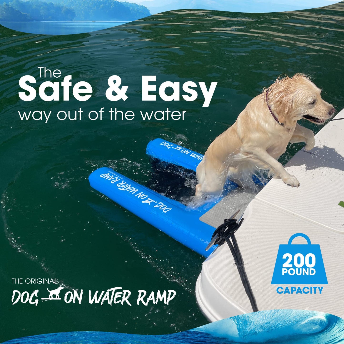 2024 Model Dog on Water Ramp for Boat, Dock, or Pool - OHMU