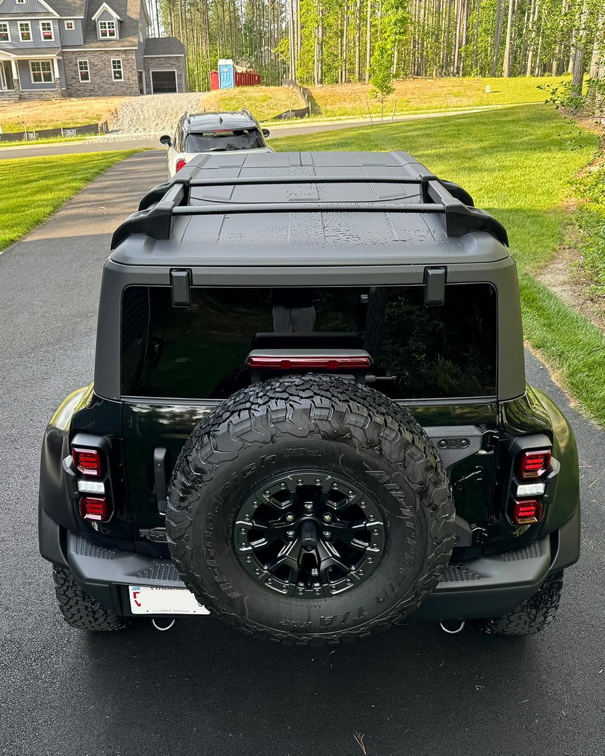 Half Roof Rack Fit for 2021-2025 Ford Bronco 4-Door Hardtop Roof Rails Luggage Cross Bars