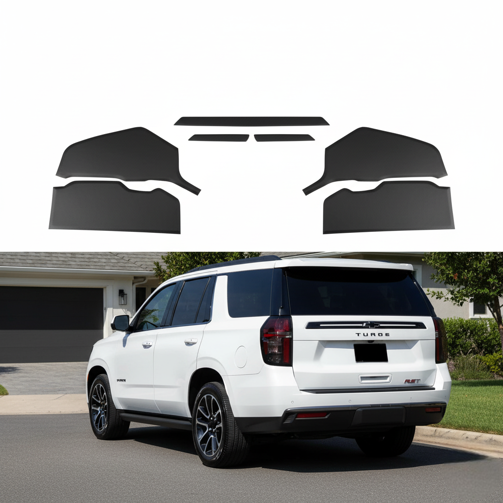 Full Headlight Head Light Tint Kit Compatible with Chevrolet Tahoe Suburban 2021-2024