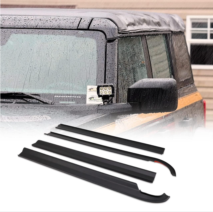 4 Door Rain Guard Deflector Visor Cover System fits Ford Bronco 2021-2024 - OHMU