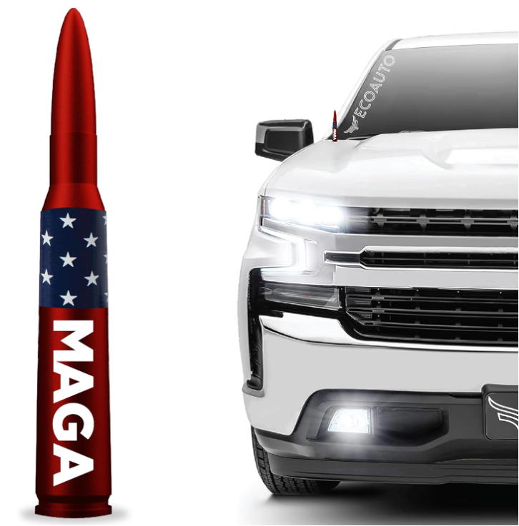 50 Cal Military Grade Aluminum Bullet Antenna Fits All Chevy & GMC Truck Model - OHMU