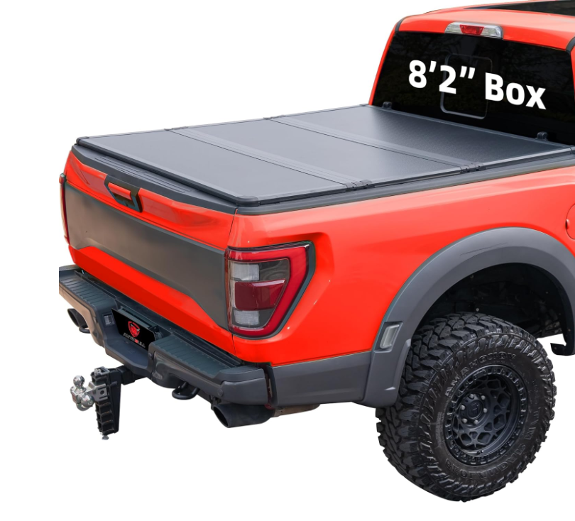 Hard Top Tri Fold tonneau Cover Compatible with 2015-2025 Ford F150 - OHMU