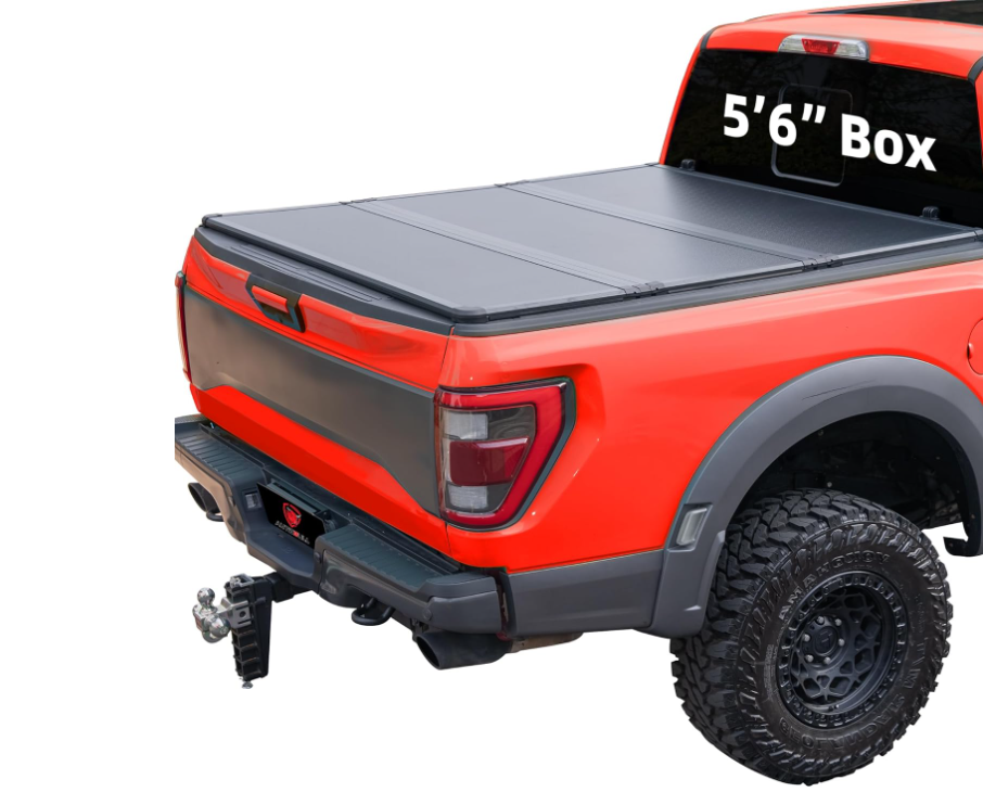 Hard Top Tri Fold tonneau Cover Compatible with 2015-2025 Ford F150 - OHMU