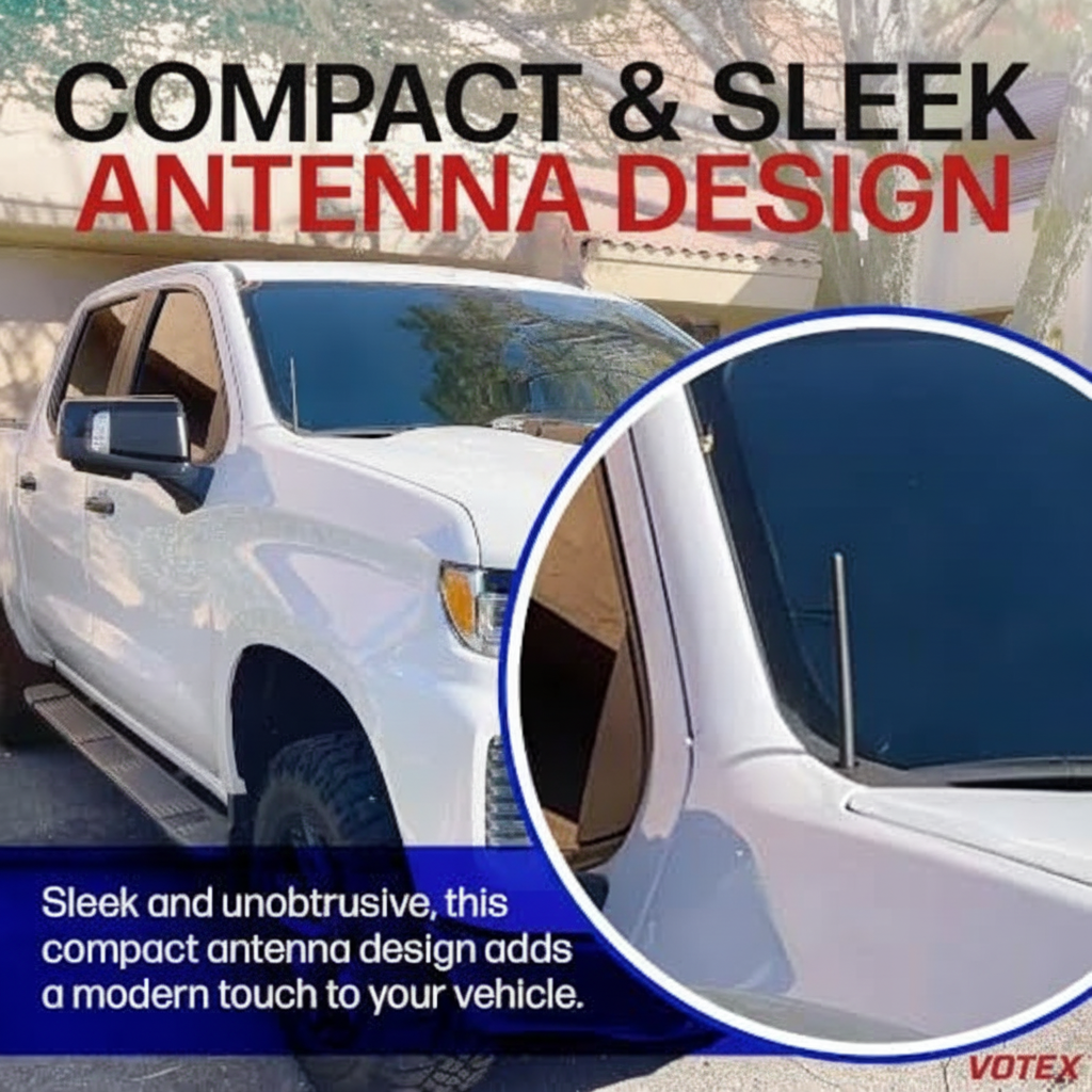 Short Rubber Car Antenna for 2006-2027 Chevrolet Silverado 1500 Truck 6 3/4