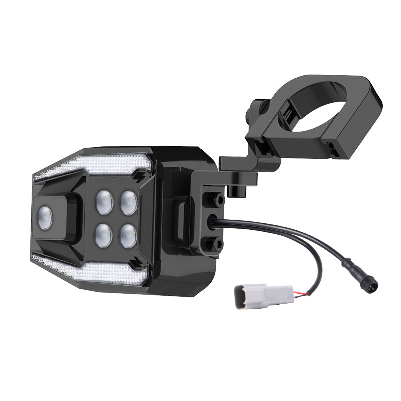 Upgraded Side Mirror Light for ATV UTV fit 1.5-2.5 inch roll cage - OHMU