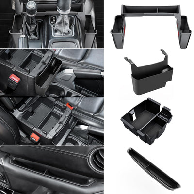 4PCS Center Console Organizer for Jeep Wrangler JL & Gladiator JT (2018-2026)