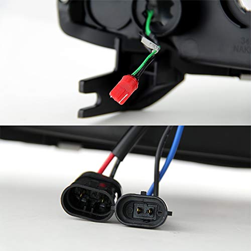 Black LED DRL Projector Head Lights Pair For 2007-2014 Chevy Tahoe/Suburban/Avalanche