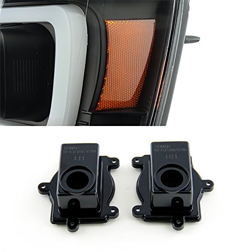 Black LED DRL Projector Head Lights Pair For 2007-2014 Chevy Tahoe/Suburban/Avalanche