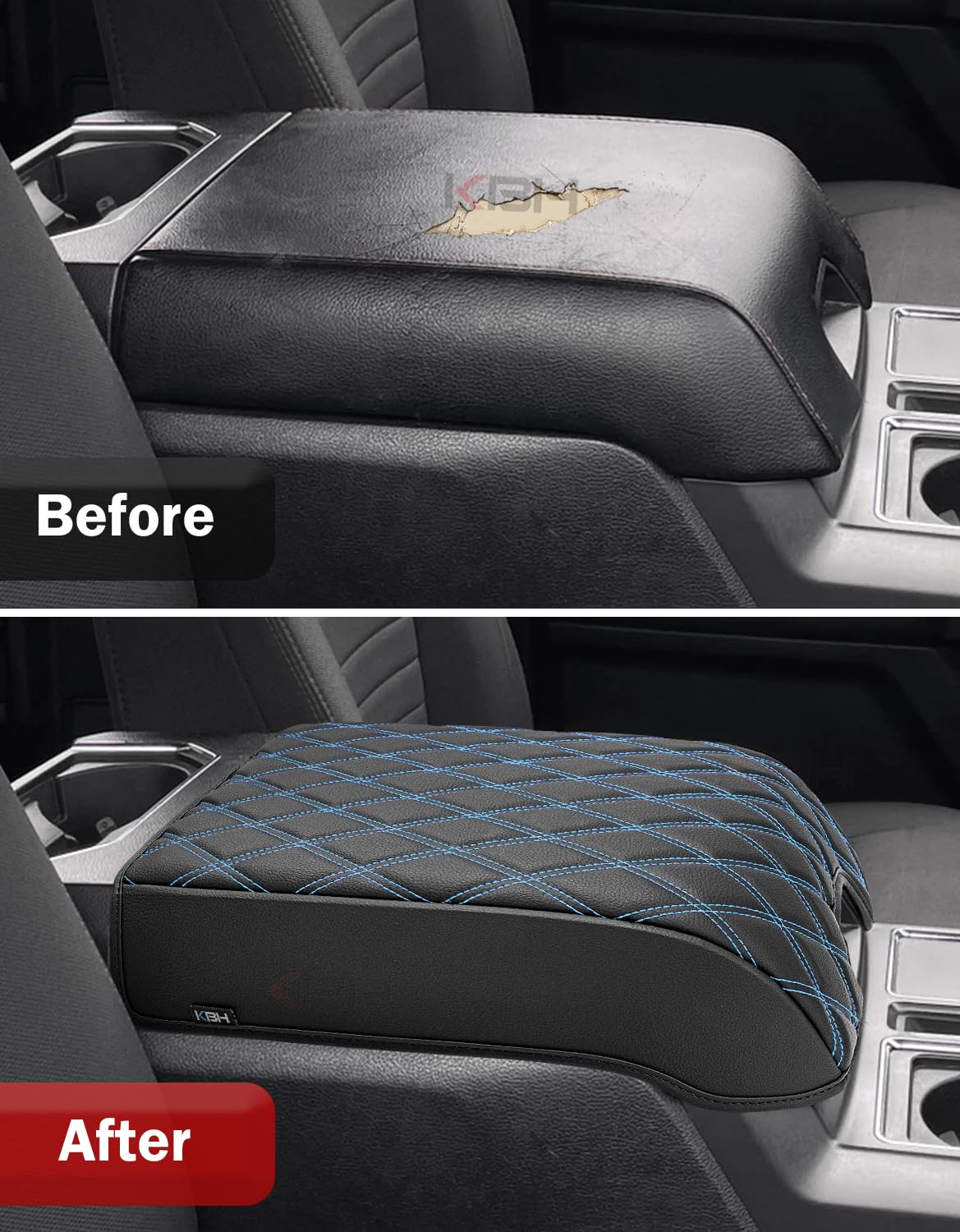 Armrest Cover for 2015-2020 F150, 2017-2022 F250-F550, 2018-2024 Expedition